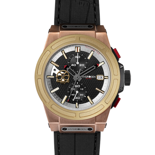 Otto Chrono Gold and Brown Mix Watch