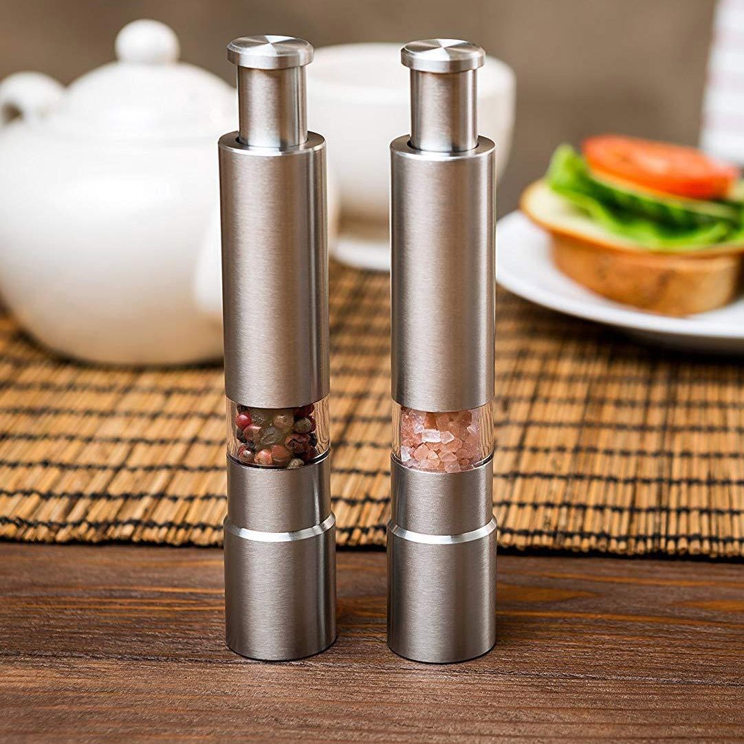 Elegant Stainless Steel Salt & Pepper Grinder