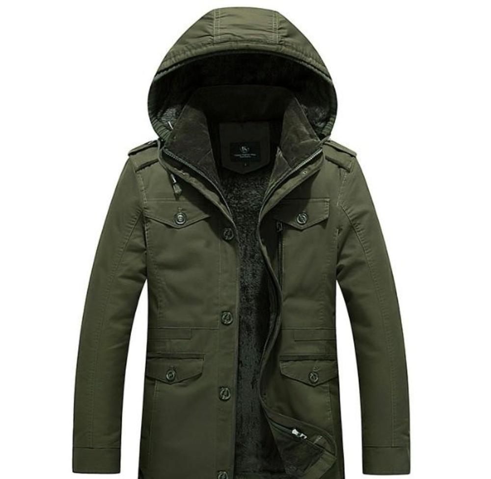 Men’s Hooded Military Style Coat